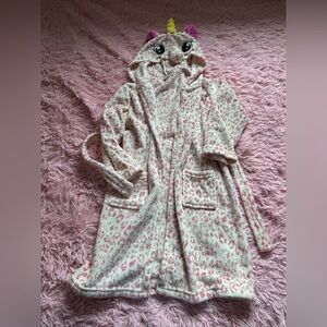 Cozy Pink Leopard Hooded Bathrobe